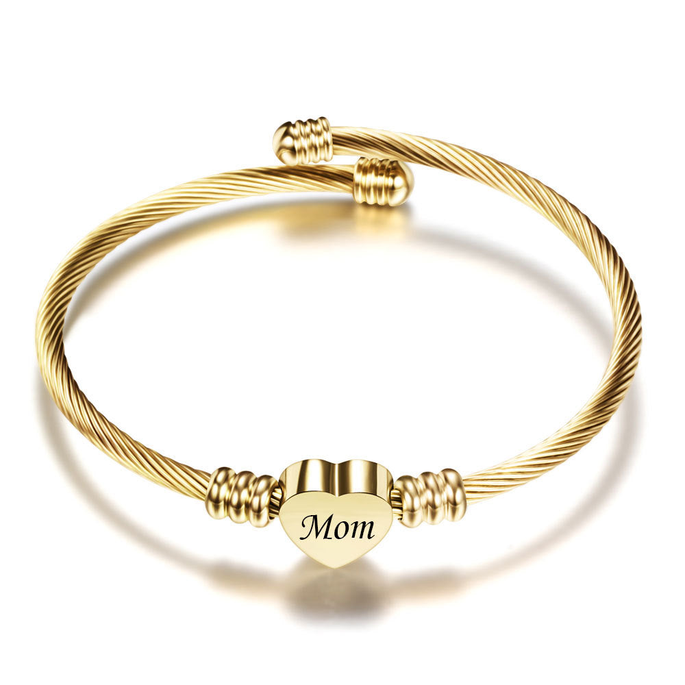 Elegant Flätat Armband i Rostfritt Stål – Den perfekta gåvan till mamma!