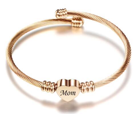 Elegant Flätat Armband i Rostfritt Stål – Den perfekta gåvan till mamma!