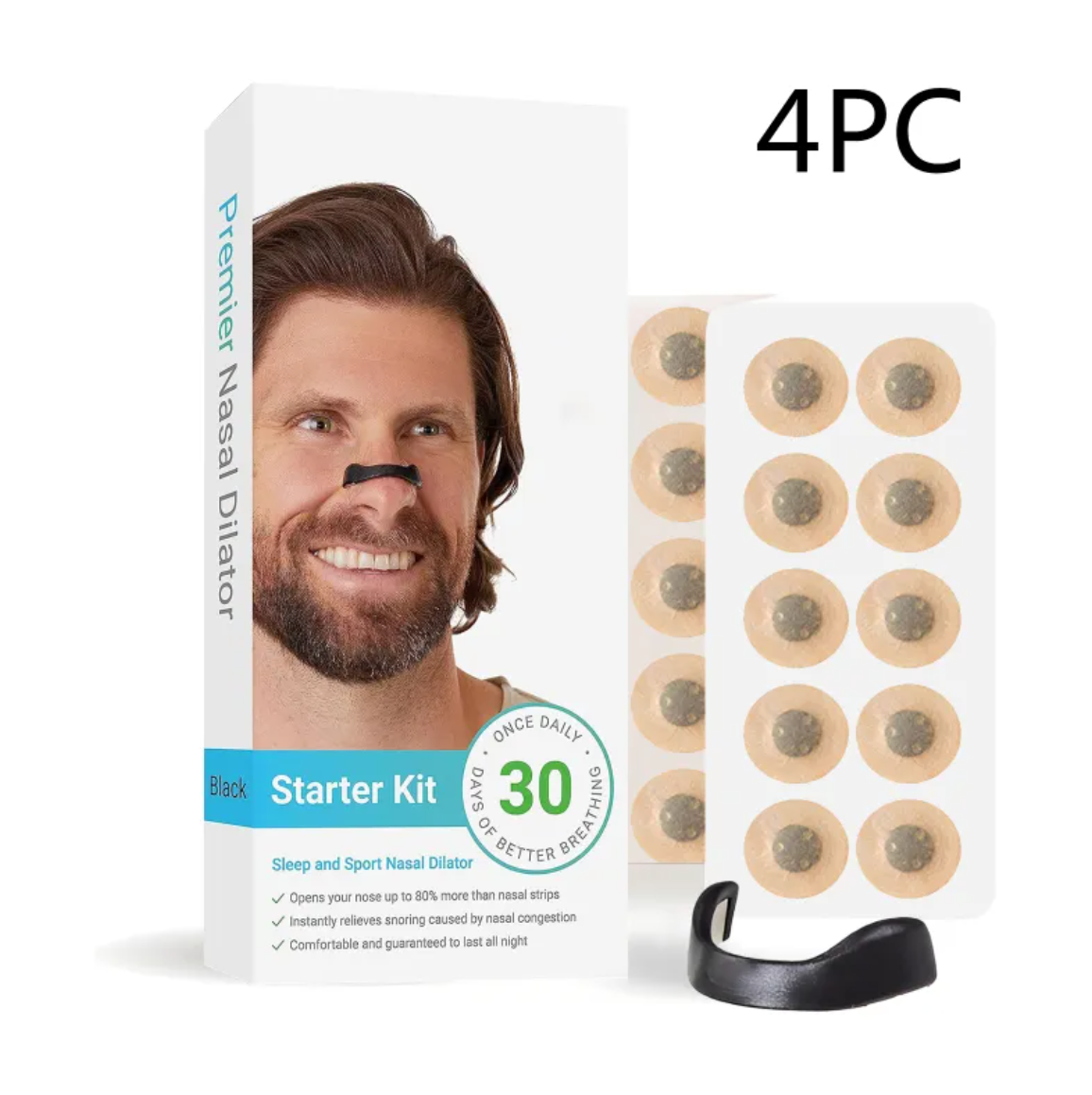 Smart Snarkstoppare & Andningshjälp (Magnetisk) – Sov bättre inatt!