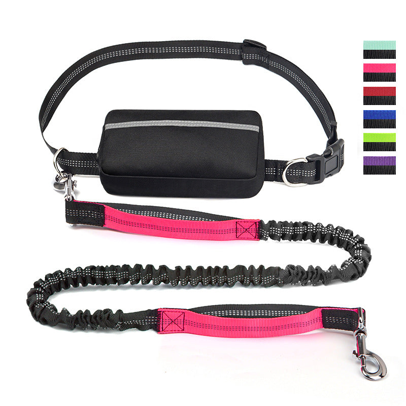 Handsfree Löpkoppel med Midjeväska – Perfekt för löpning och aktiva promenader!