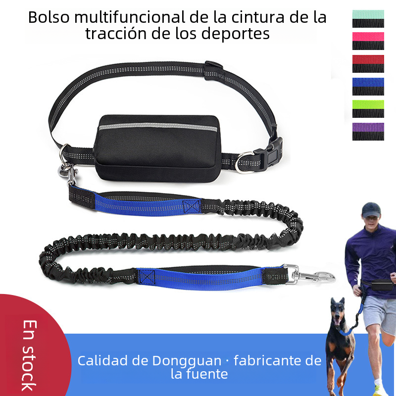 Handsfree Löpkoppel med Midjeväska – Perfekt för löpning och aktiva promenader!