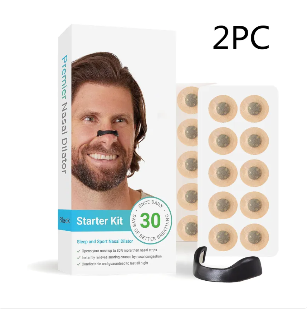 Smart Snarkstoppare & Andningshjälp (Magnetisk) – Sov bättre inatt!