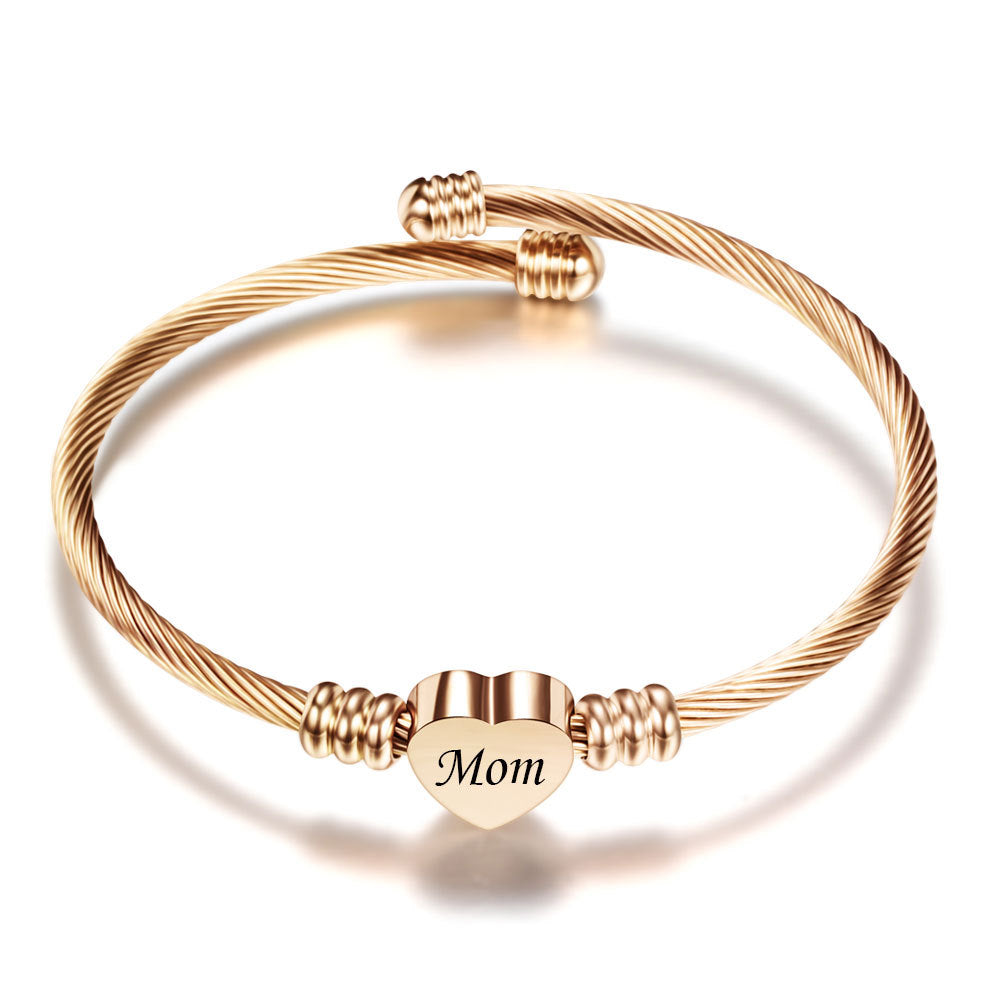 Elegant Flätat Armband i Rostfritt Stål – Den perfekta gåvan till mamma!