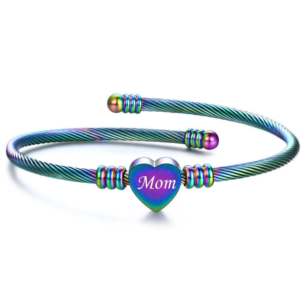 Elegant Flätat Armband i Rostfritt Stål – Den perfekta gåvan till mamma!